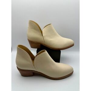 Nisolo by Anthropologie Mia Everyday Women 9.5 Bone Leather Ankle Boot Bootie